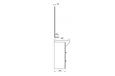 Зеркало-шкаф (85х95)  ASB-Woodline Берта 85 10122 (белый)