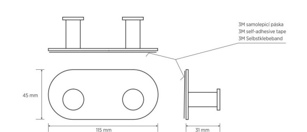 Крючок двойной, блеск Bemeta Easy 163106371