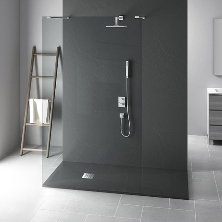 Душевой поддон из искусственного камня (130х90) Vincea VST-4SR9013A, черный