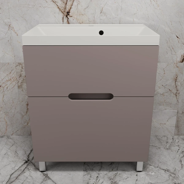 Тумба напольная без раковины 70 см Style Line Матис ЛС-00002436 тауп матовый