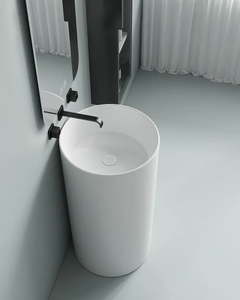 Раковина напольная (45х45) SantiLine SL-4014MW