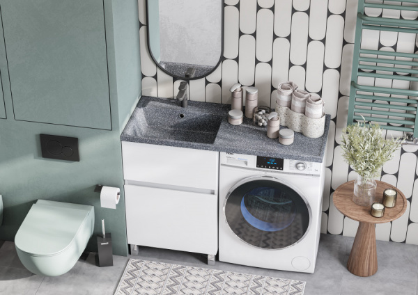 Тумба под стиральную машину 60 Aquaton Лайн 1A232101LF010 (без раковины)