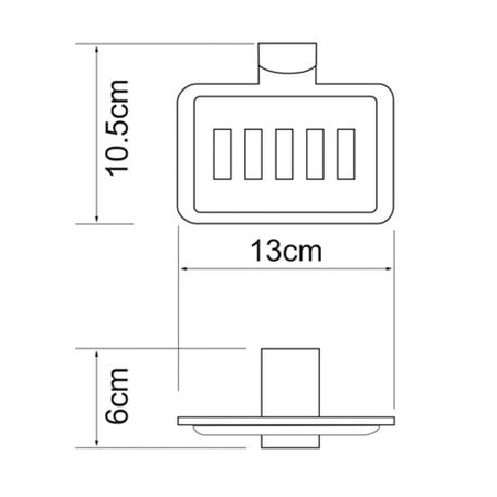 Мыльница решетка WasserKRAFT Leine K-5069