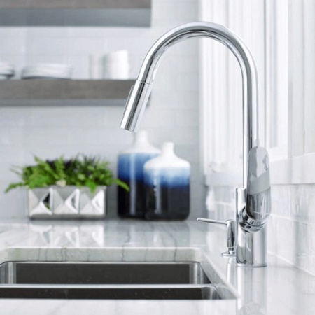 Смеситель для кухни с выдвижным изливом Hansgrohe Focus M41 31815000 хром
