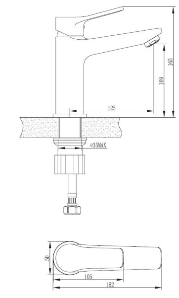 Смеситель для раковины ESKO Dubai Black DI 26 B