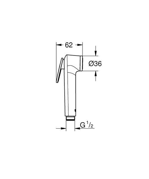 Набор для гигиенического душа Grohe BauClassic 129186 хром
