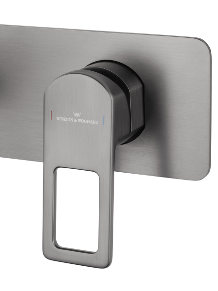 Смеситель для раковины встраиваемый WONZON & WOGHAND FRAME, темный графит WW-88869010-BGM