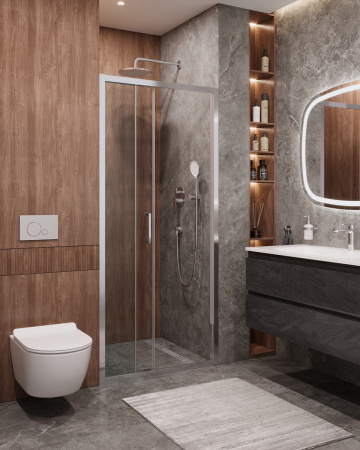 Душевая дверь (90х195) CEZARES MOLVENO MOLVENO-BF-3-90-C-Cr-IV