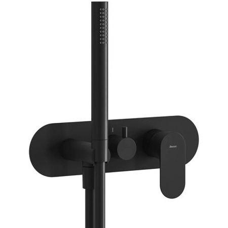 Смеситель для душа Ravak Eleganta EL 068.20BLM.O3+S X070296 черный матовый