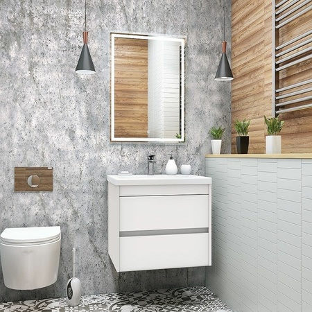 База под раковину Art&max Family-580-2C-SO-BL Bianco Lucido