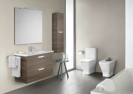 Тумба под раковину Roca The Gap 70 тиковое дерево ZRU9302837