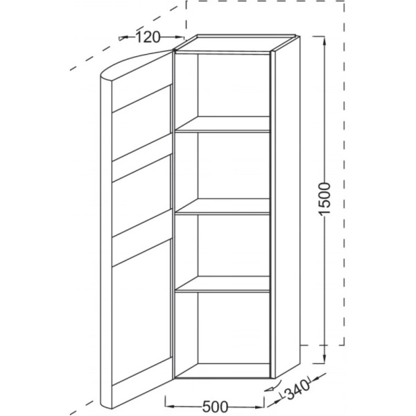 Пенал Jacob Delafon Presquile EB1115G-G1C