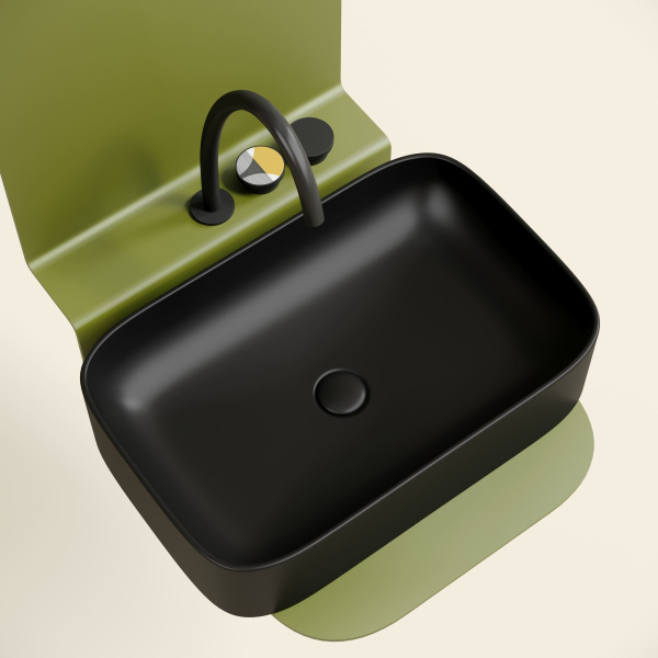 Раковина накладная (60,5х38) Ceramica Nova ELEMENT CN6053MB