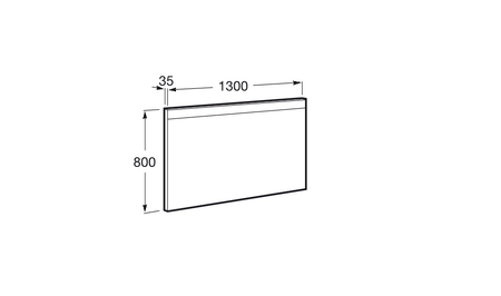 Зеркало (130х80) Roca Prisma Comfort LED, ANTI-STEAM 812277000