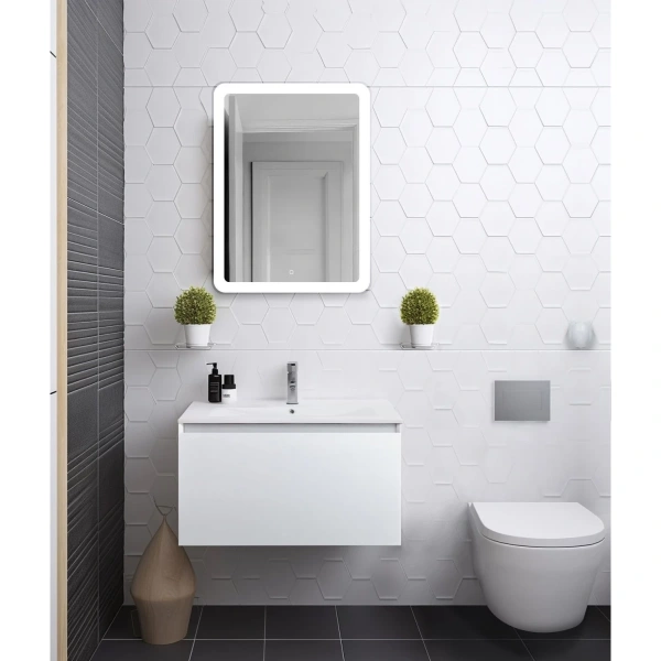 Тумба без раковины Art&Max Latina AM-Latina-800-1C-SO-BM белый матовый