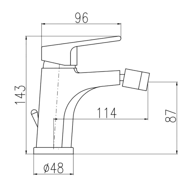 Смеситель для биде Rav Slezak Colorado CO245.5