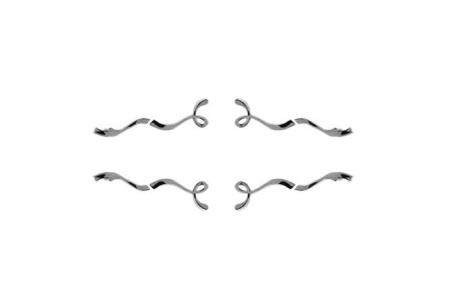 Ручки для мебели 4 шт Clarberg Due Amanti DUER4CR, хром