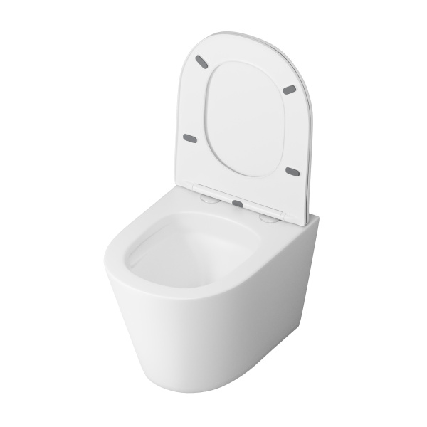 Унитаз подвесной безободковый Grossman  GR-4477MSQ с сиденьем микролифт