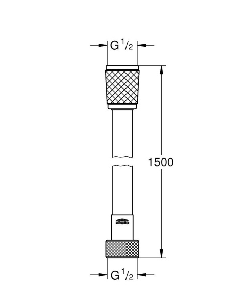 Душевой шланг 150 см, Grohe Relexaflex 28151 001 (28151001) Душевой шланг 150 см, Grohe Relexaflex 28151 001 (28151001)
