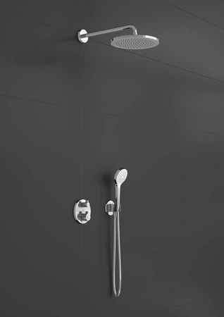 Душевой комплект с термостатом Hansgrohe Croma 280 Ecostat S 1jet 27954000 хром