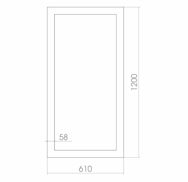 Зеркало (61х120) Silver Mirrors  Верона ФР-00000176