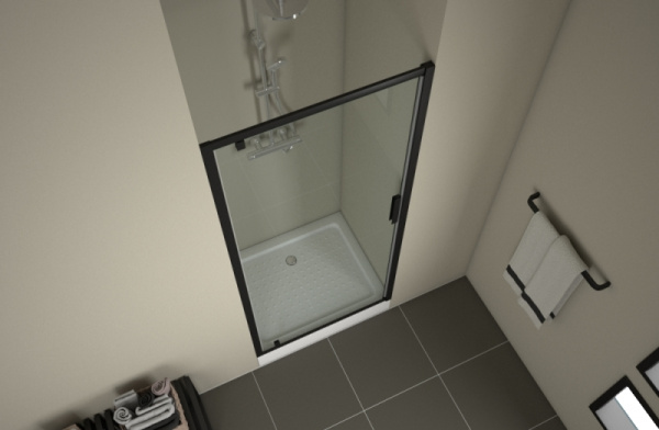 Душевая дверь Bravat Blackline BD100.4111B