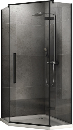 Душевой уголок (100х100) ABBER Ewiges Wasser AG05100B черный
