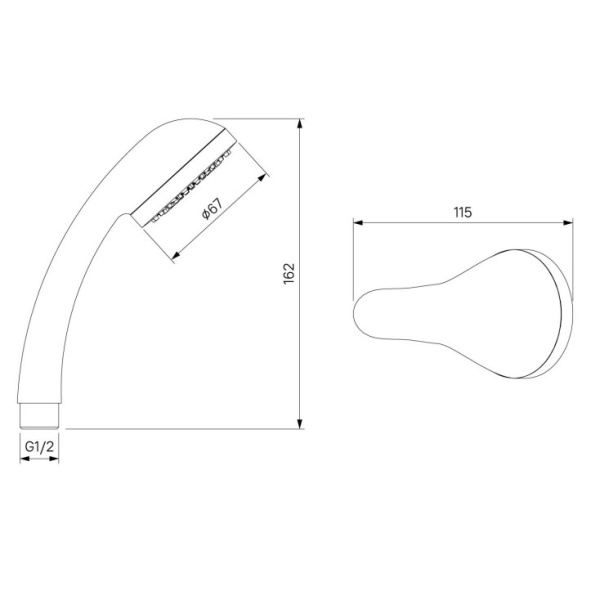 Смеситель для ванны Milardo Helic (HELSB02M02)