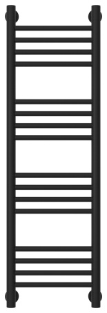 Полотенцесушитель Водяной Прямая Сунержа Богема + (100х30) Матовый Черный 31-0220-1030