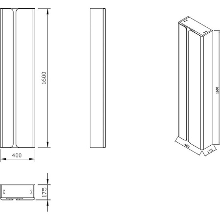 Пенал Ravak SB Balance 40 X000001373