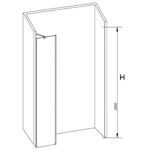 Боковая стенка 60 см RGW Z-09 06220906-11 прозрачное