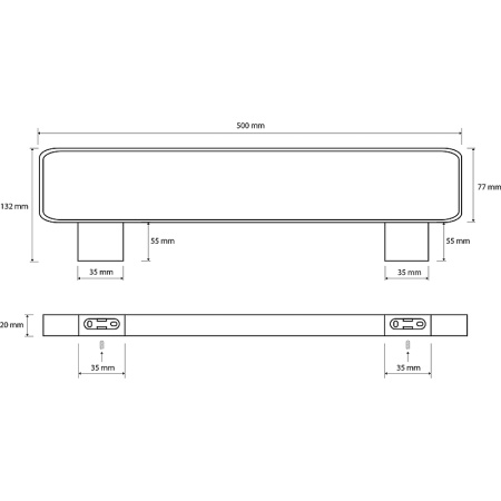 Полотенцедержатель двойной Bemeta Via 135004082