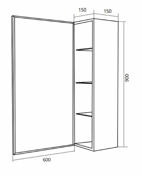 Подвесной шкаф 1MarKa Cube 15 У83244