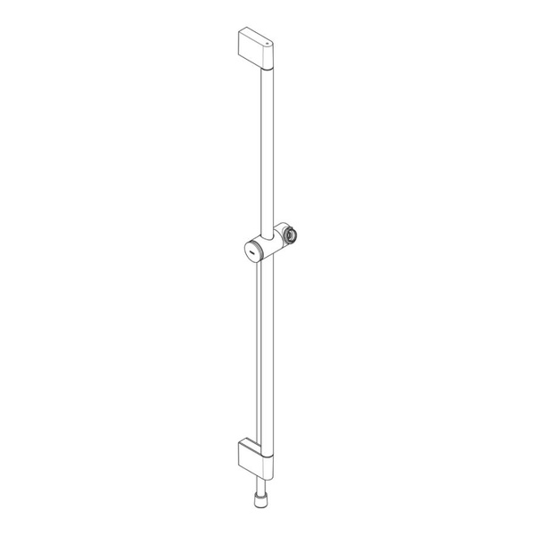 Душевая штанга 950 мм со шлангом Hansgrohe Unica Pulsify S 24401700 белый матовый