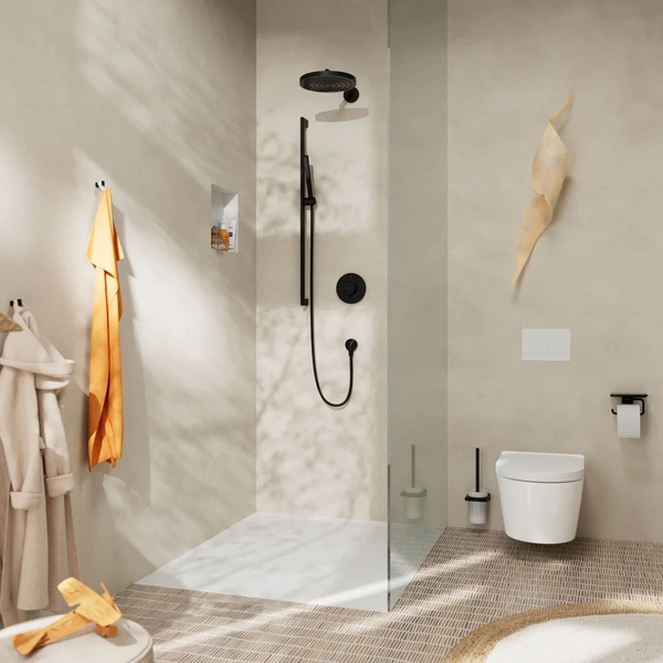 Душевой гарнитур Hansgrohe Pulsify S 1jet EcoSmart+ 24383670 черный матовый