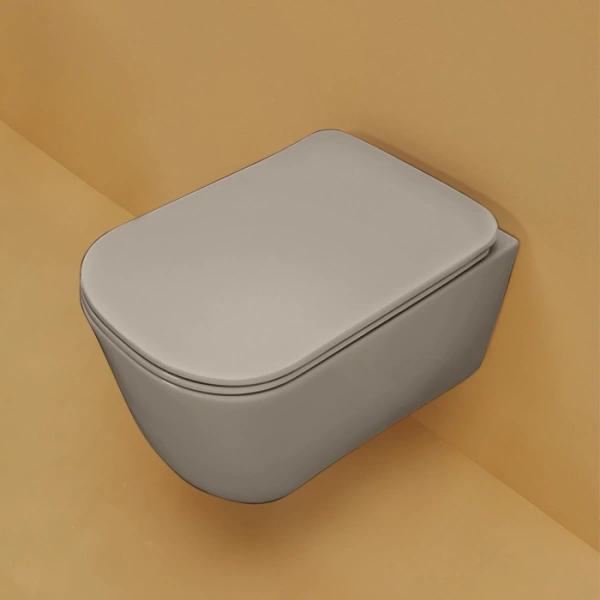 Унитаз подвесной безободковый Kerasan Tribeca 511481 без сиденья, фундук матовый