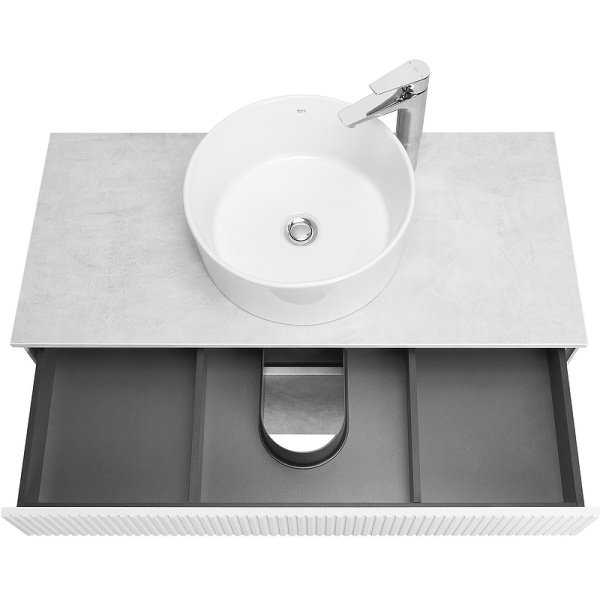 Тумба с раковиной Aquaton Марбл 100 слэйт 1A2763K2MH4C0