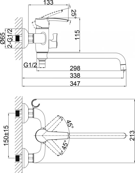 Комплект смесителей D&K DA1360003SET