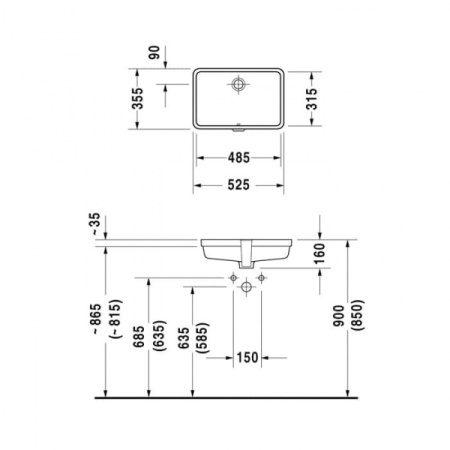 Умывальник Duravit 0330480000