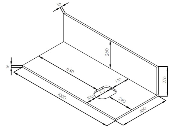 Столешница под раковину Aquaton с панелью Мишель 100  1A277103MIX40