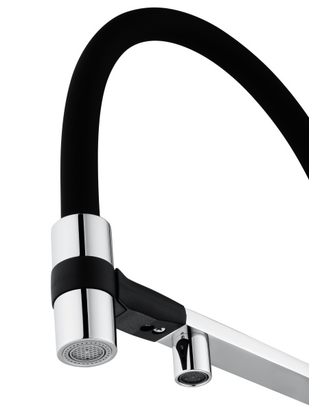 Смеситель для кухни с гибким изливом и подключением фильтра WONZON & WOGHAND, хром WW-88458012-CR Смеситель для кухни с гибким изливом и подключением фильтра WONZON & WOGHAND, хром WW-88458012-CR