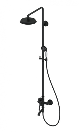Душевая система WONZON & WOGHAND STEAM, черный матовый WW-88739008-MB