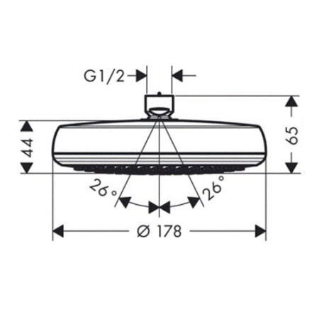 Верхний душ Hansgrohe Crometta 26577000