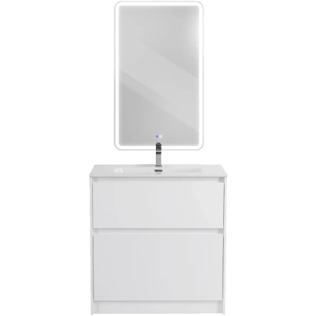 Тумба под раковину BelBagno Kraft 80 KRAFT39-800/390-2C-PIA-BO Bianco Opaco