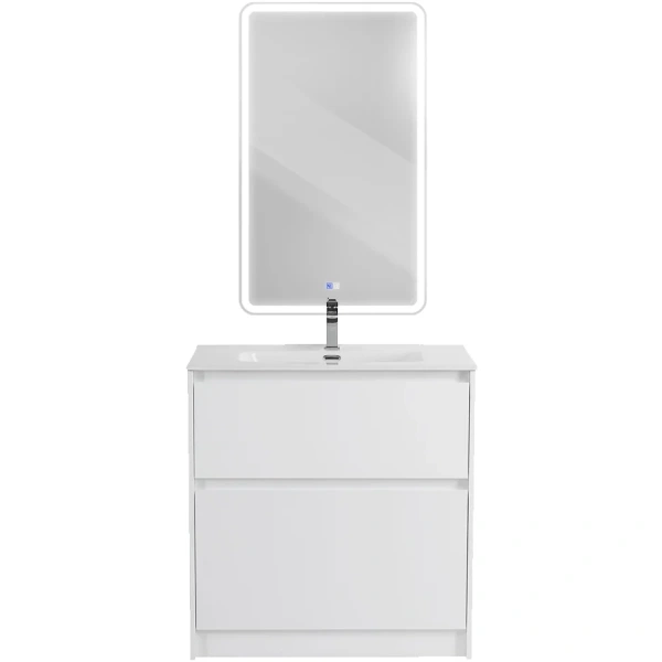 Тумба под раковину BelBagno Kraft 80 KRAFT39-800/390-2C-PIA-BO Bianco Opaco