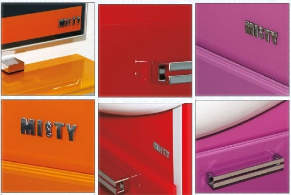 Тумба Misty Джулия QVATRO 90 подвесная  + раковина (сиреневая)