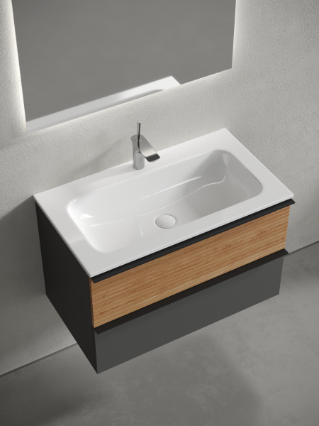 Тумба под раковину Sancos  Delta DL80GR дуб красный