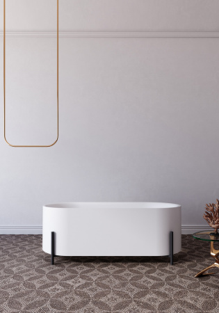 Акриловая ванна (170х75) ABBER AB9443 без гидромассажа, белый