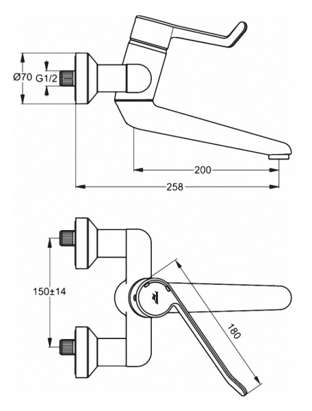 Смеситель для раковины Ideal Standard Ceraplus B8316AA, хром