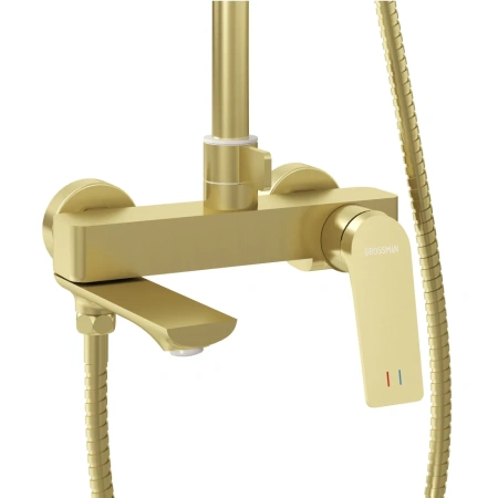 Душевая система Grossman Cosmo 500.K35.02.320 золото сатиновый